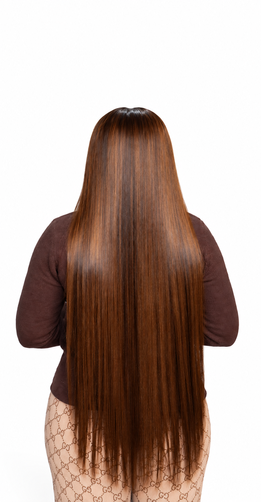 FHB Luxury Mocha Silk – Premium Blended Bone Straight Wig