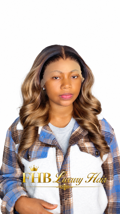 FHB Luxury Honey Blonde Bounce Wig