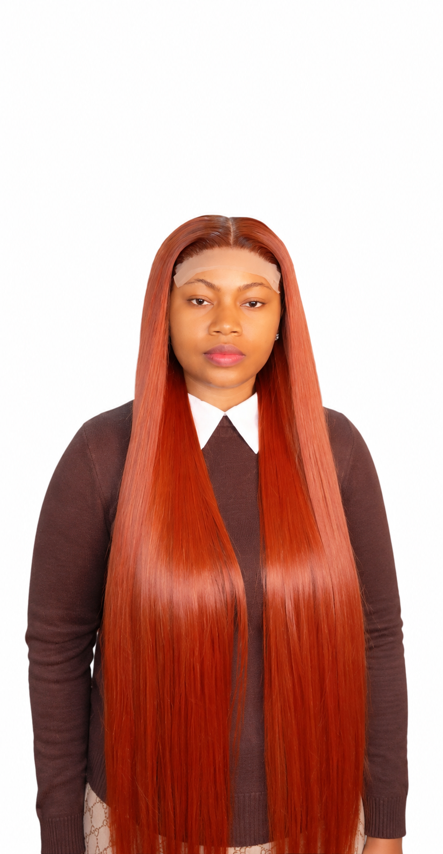 FHB Luxury Copper Glow – Premium Blended Bone Straight Hair