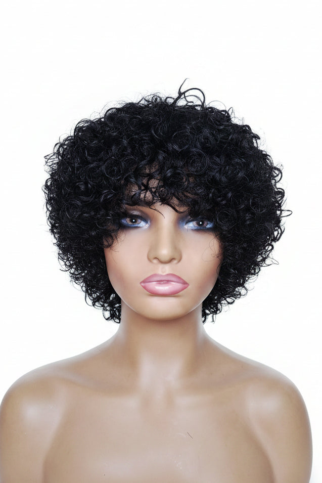 💯 Human hair gluless wig