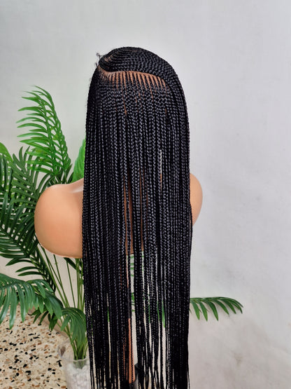 Cornrow braided wig two step
