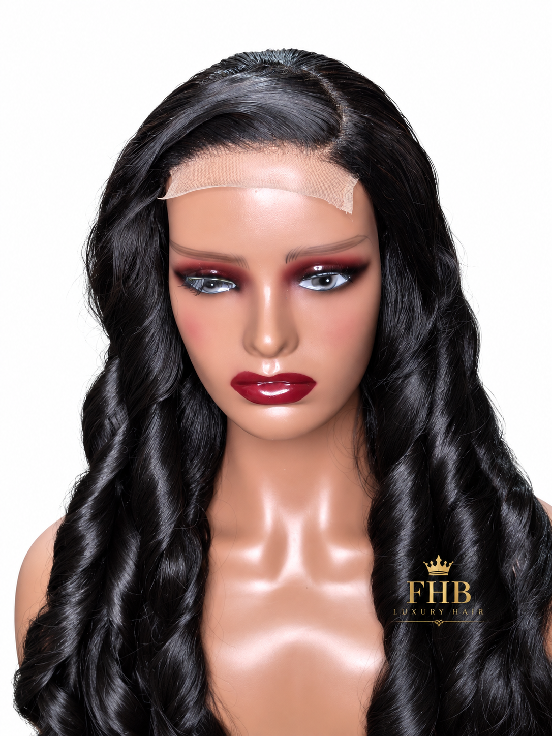 ✨ FHB Amara Waves – Human Hair Blend Wig