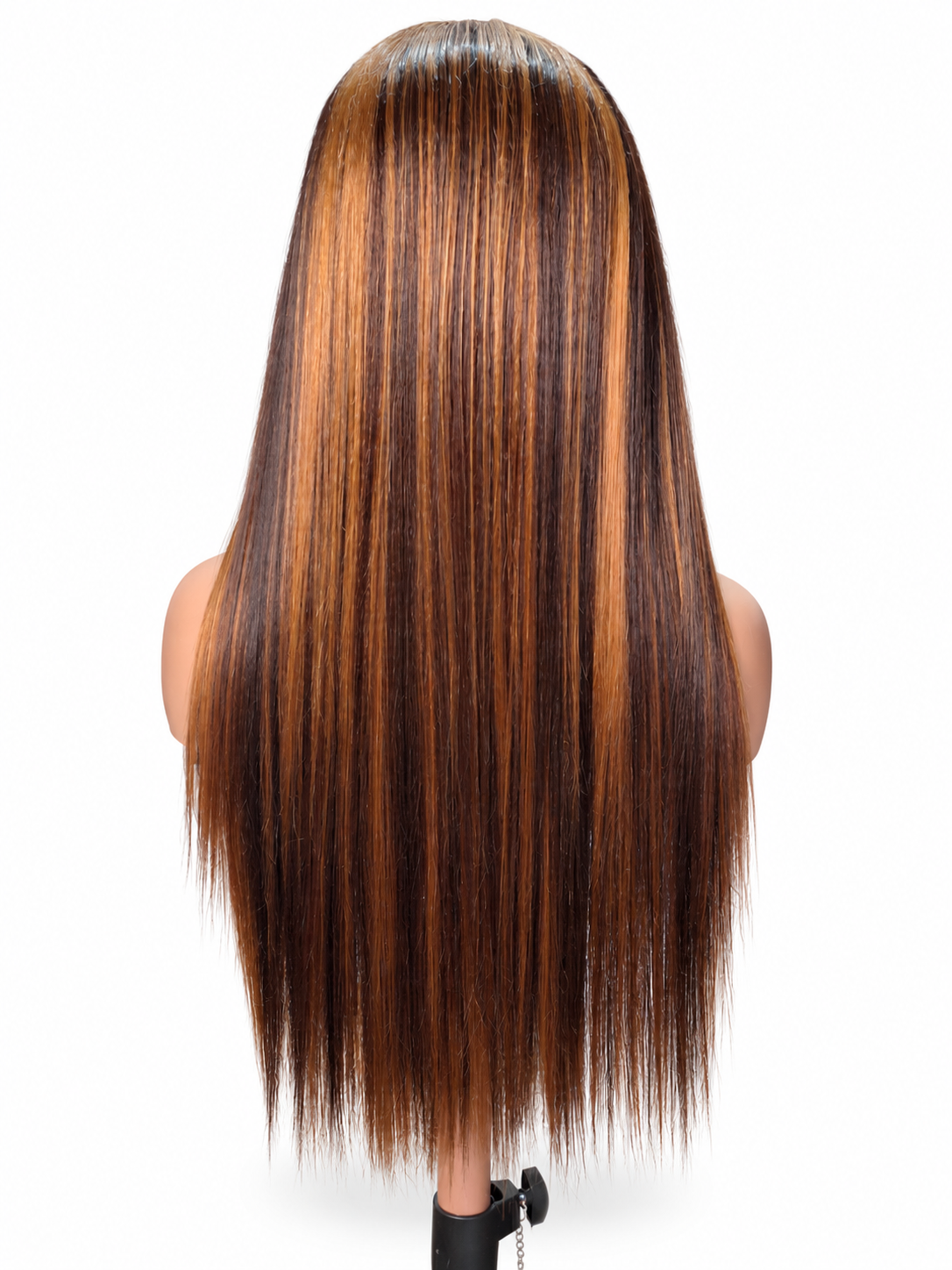 ✨ FHB Luxe Caramel Straight Wig – Human Hair Blend | 13×4 Frontal