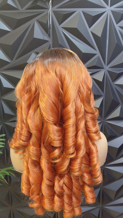 Golden Copper Luxe Blended Wig