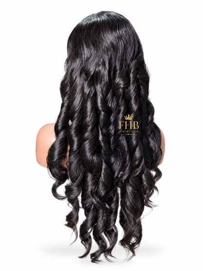 ✨ FHB Amara Waves – Human Hair Blend Wig