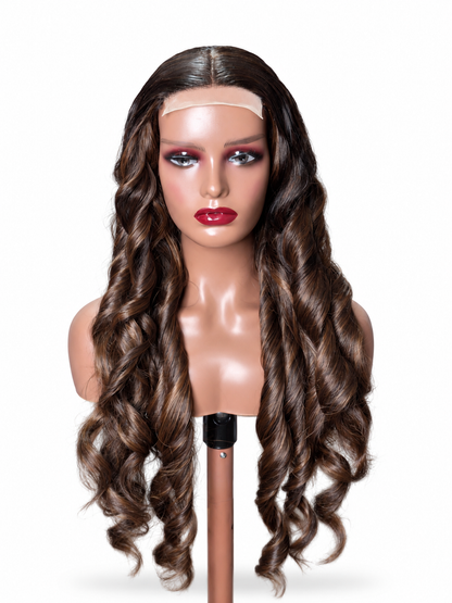 ✨ FHB Luxe Body Wave – Human Hair Blend Wig-OT4L