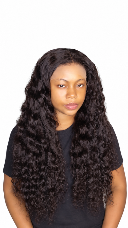 FHB Luxury Deep Wave Human Hair Wig