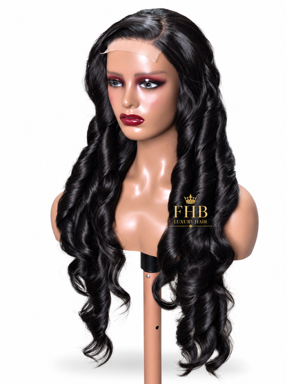 ✨ FHB Amara Waves – Human Hair Blend Wig