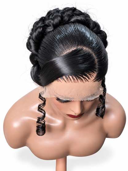 👑 FHB Royal Elegance Glueless Bridal Wig – Premium Blend Hair