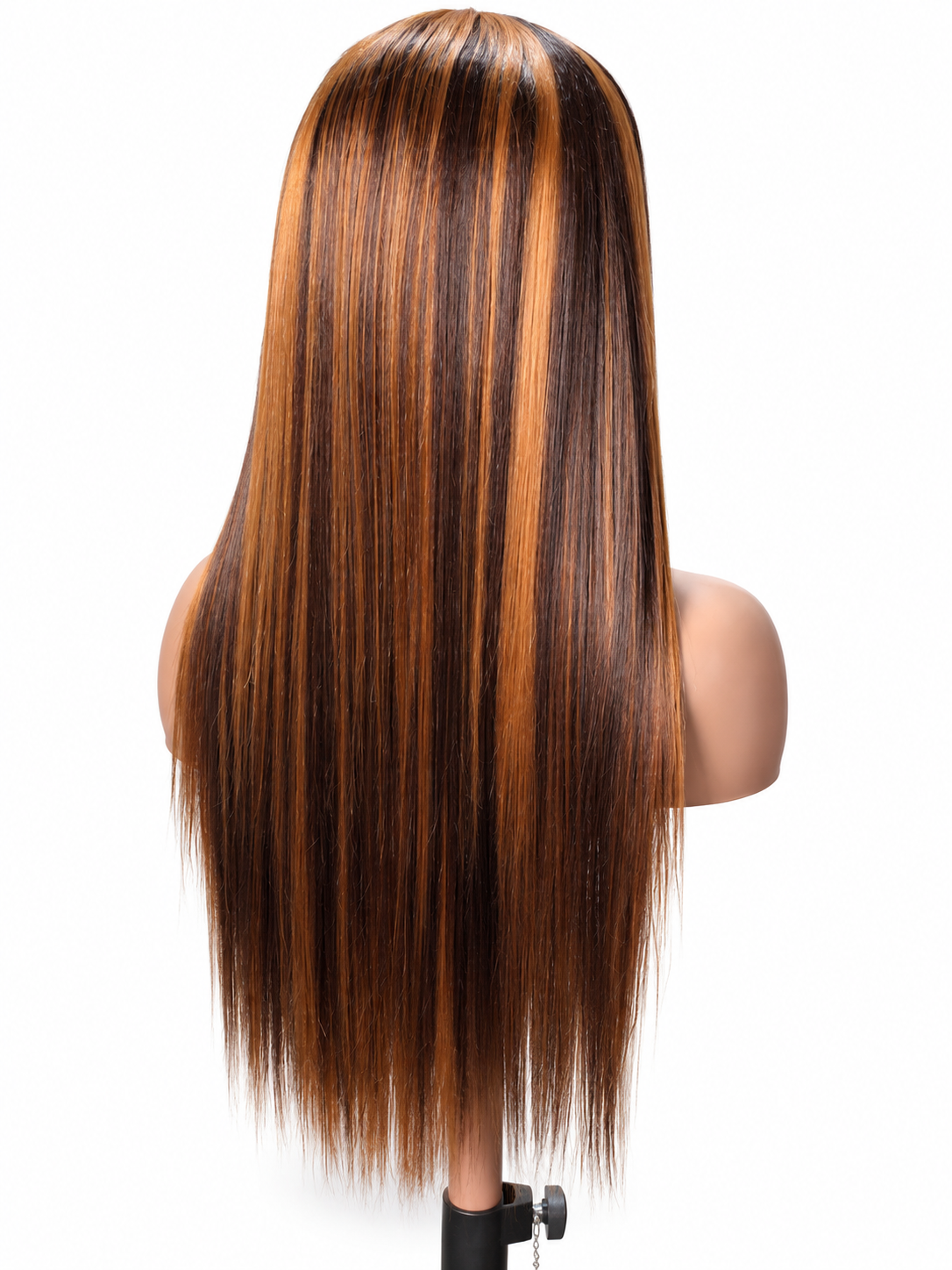 ✨ FHB Luxe Caramel Straight Wig – Human Hair Blend | 13×4 Frontal