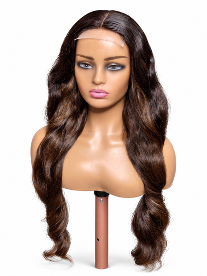 ✨ FHB Luxe Body Wave – Human Hair Blend Wig-OT4L