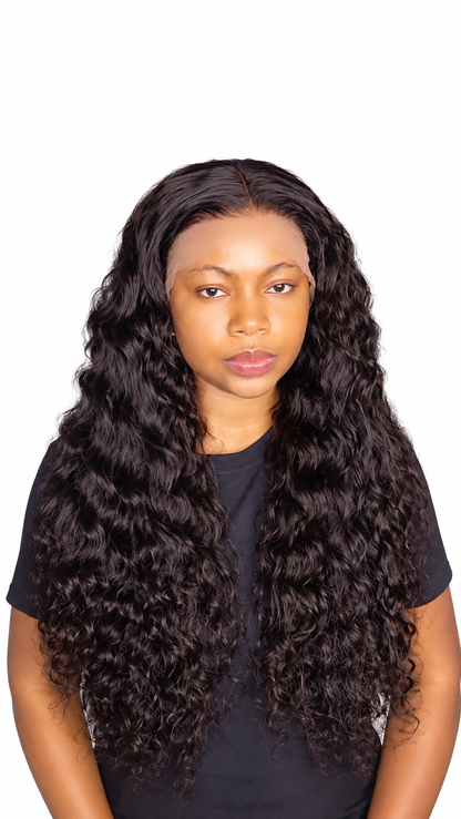 FHB Luxury Deep Wave Human Hair Wig